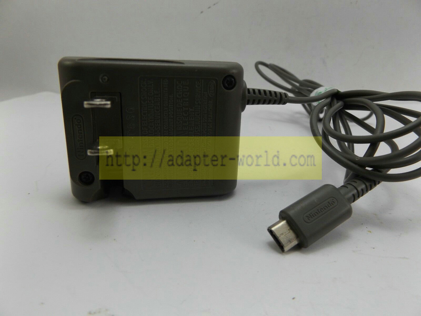 *Brand NEW* Nintendo USG-002(USA) AC 120V 60Hz 4W Output DC 5.2V 450mA Class2 AC Adapter - Click Image to Close